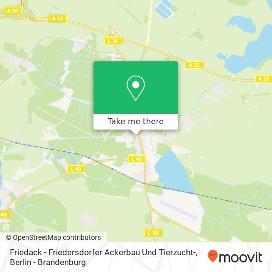 Friedack - Friedersdorfer Ackerbau Und Tierzucht- map