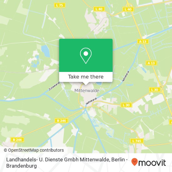 Landhandels- U. Dienste Gmbh Mittenwalde map