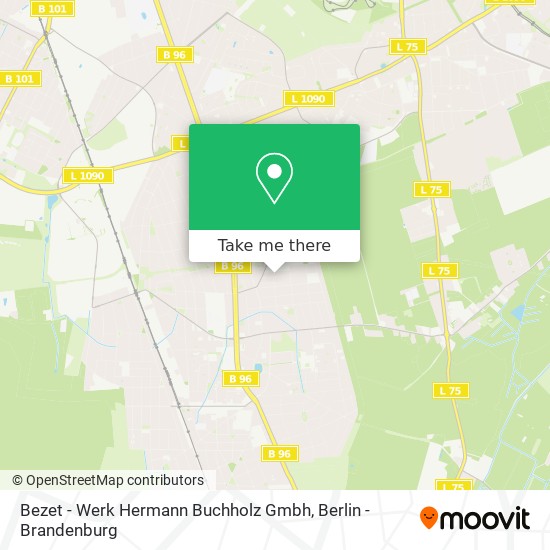 Карта Bezet - Werk Hermann Buchholz Gmbh