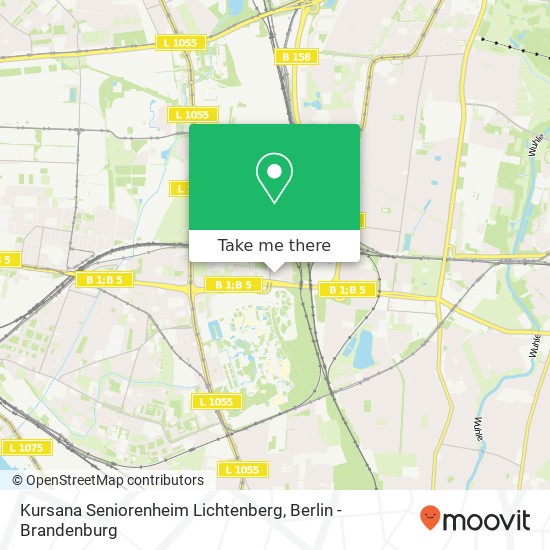 Карта Kursana Seniorenheim Lichtenberg
