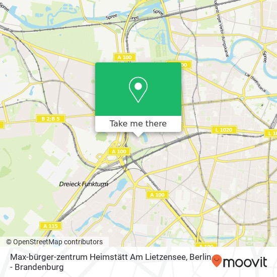 Карта Max-bürger-zentrum Heimstätt Am Lietzensee