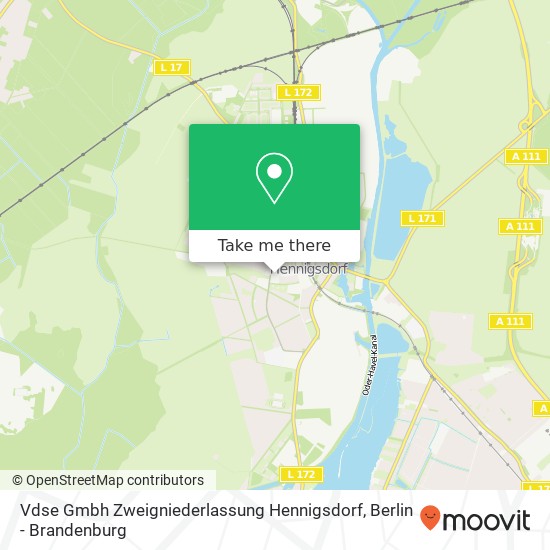 Vdse Gmbh Zweigniederlassung Hennigsdorf map