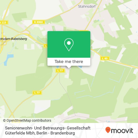 Seniorenwohn- Und Betreuungs- Gesellschaft Güterfelde Mbh map