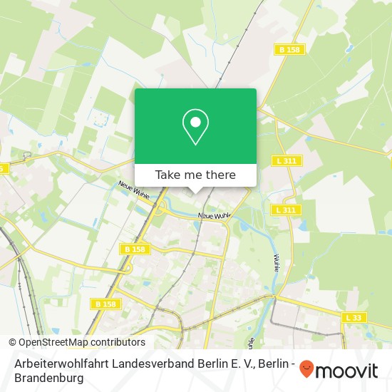 Arbeiterwohlfahrt Landesverband Berlin E. V. map
