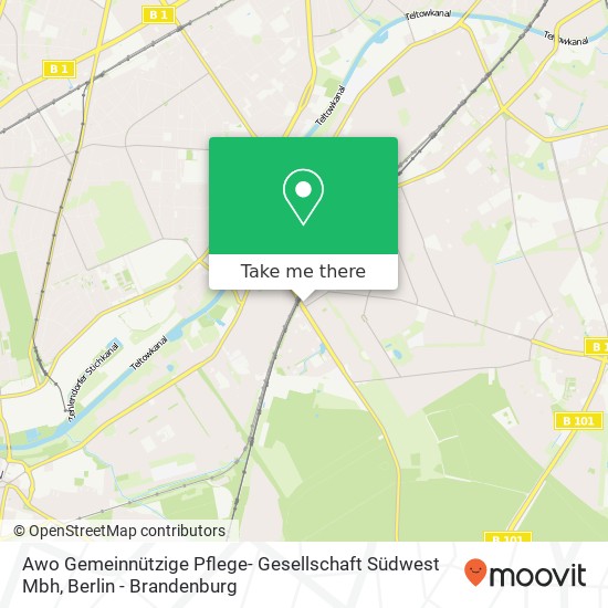 Awo Gemeinnützige Pflege- Gesellschaft Südwest Mbh map