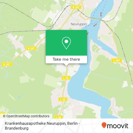 Krankenhausapotheke Neuruppin map