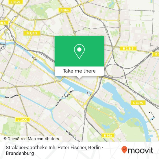 Карта Stralauer-apotheke Inh. Peter Fischer