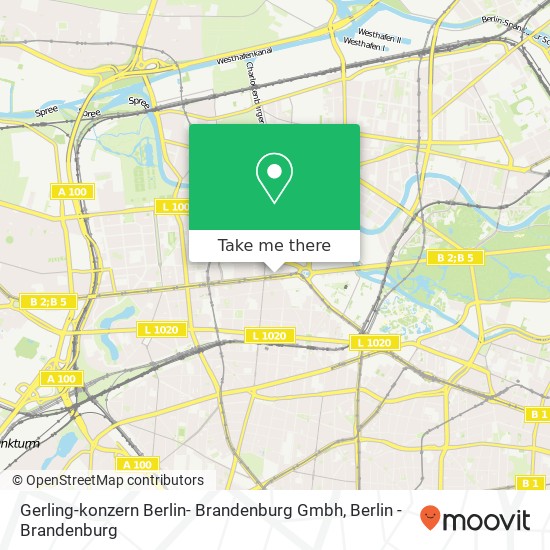 Карта Gerling-konzern Berlin- Brandenburg Gmbh