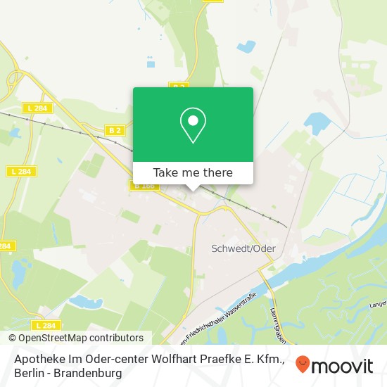 Apotheke Im Oder-center Wolfhart Praefke E. Kfm. map