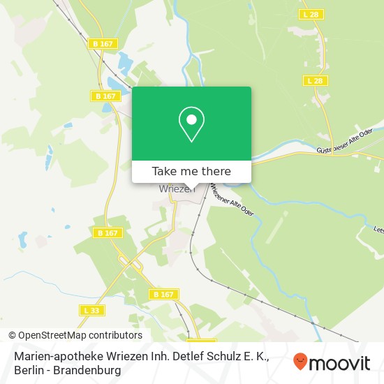 Marien-apotheke Wriezen Inh. Detlef Schulz E. K. map