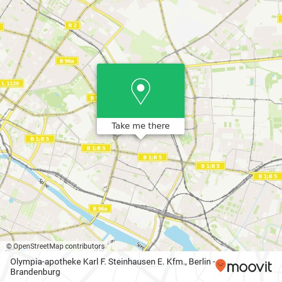 Olympia-apotheke Karl F. Steinhausen E. Kfm. map