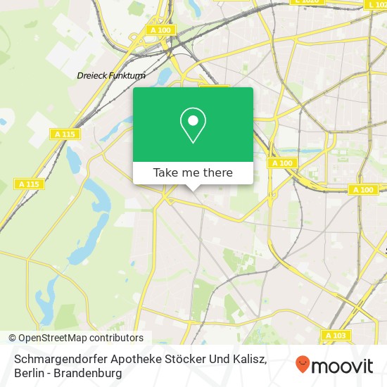 Schmargendorfer Apotheke Stöcker Und Kalisz map