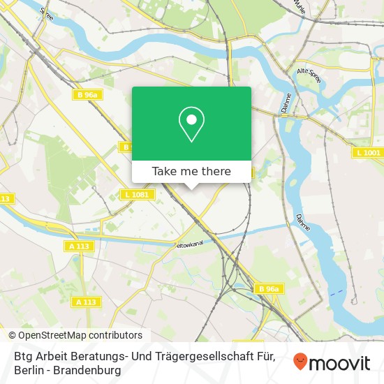 Btg Arbeit Beratungs- Und Trägergesellschaft Für map