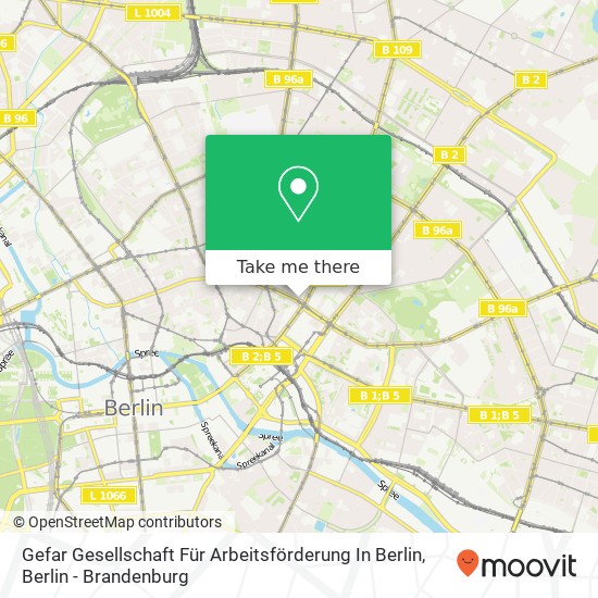 Gefar Gesellschaft Für Arbeitsförderung In Berlin map