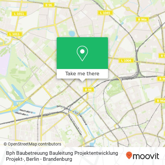 Карта Bph Baubetreuung Bauleitung Projektentwicklung Projekt-