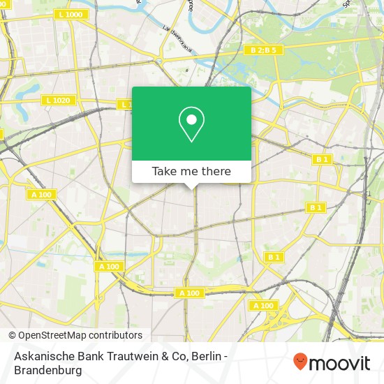 Askanische Bank Trautwein & Co map