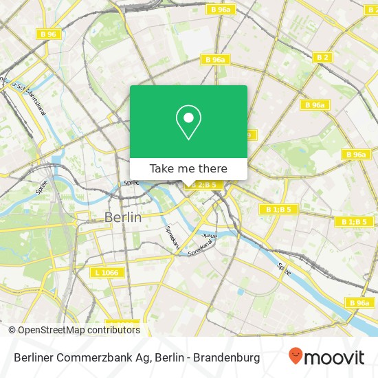 Berliner Commerzbank Ag map