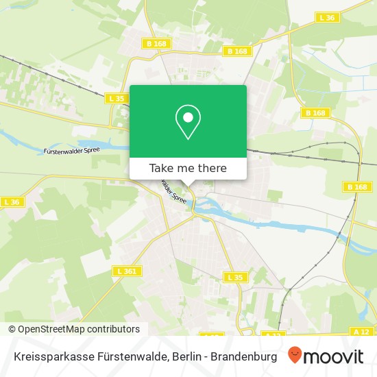 Kreissparkasse Fürstenwalde map