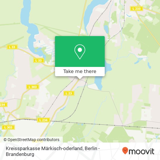 Kreissparkasse Märkisch-oderland map