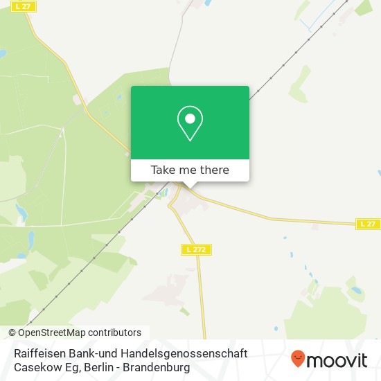 Raiffeisen Bank-und Handelsgenossenschaft Casekow Eg map