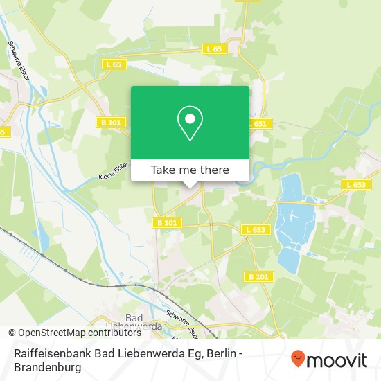 Raiffeisenbank Bad Liebenwerda Eg map