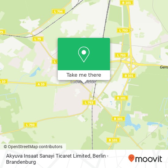 Akyuva Insaat Sanayi Ticaret Limited map