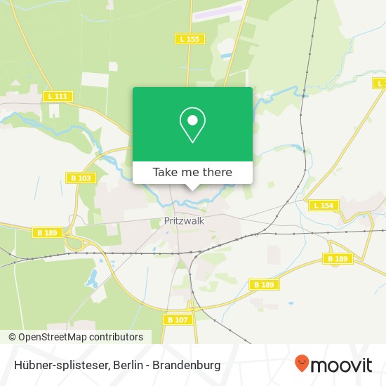 Hübner-splisteser map