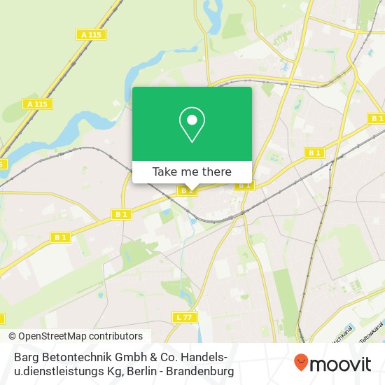 Barg Betontechnik Gmbh & Co. Handels-u.dienstleistungs Kg map