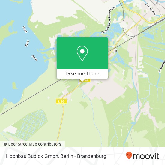 Hochbau Budick Gmbh map