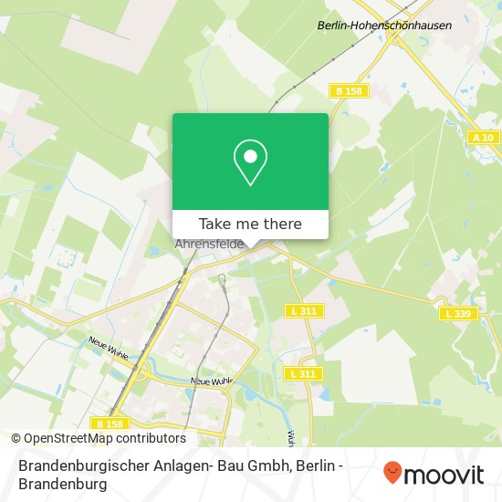 Карта Brandenburgischer Anlagen- Bau Gmbh