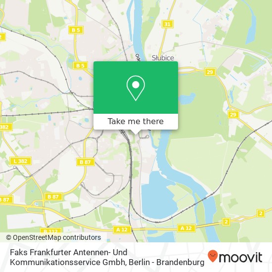 Faks Frankfurter Antennen- Und Kommunikationsservice Gmbh map