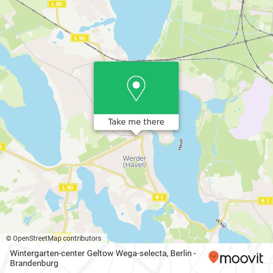 Wintergarten-center Geltow Wega-selecta map
