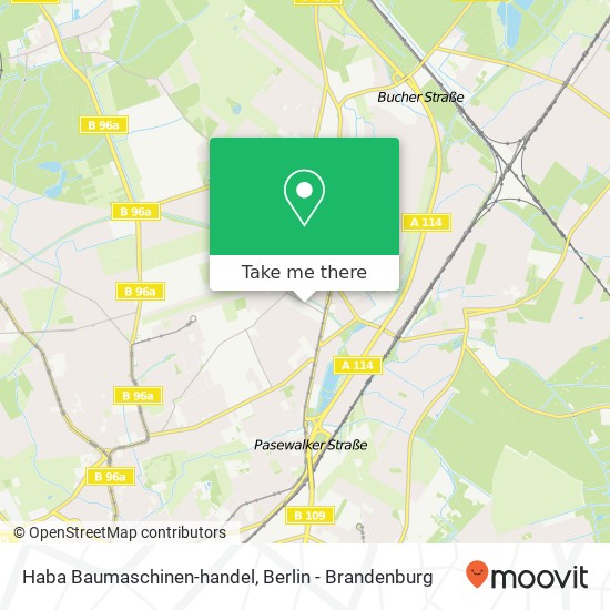 Haba Baumaschinen-handel map