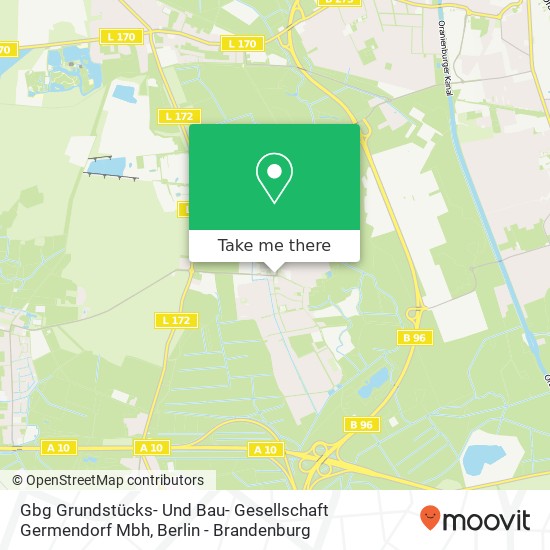 Карта Gbg Grundstücks- Und Bau- Gesellschaft Germendorf Mbh