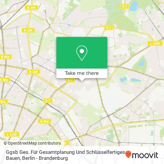 Ggsb Ges. Für Gesamtplanung Und Schlüsselfertiges Bauen map