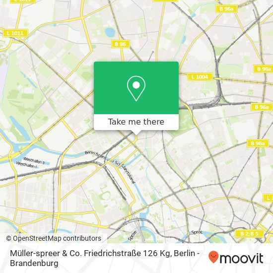 Карта Müller-spreer & Co. Friedrichstraße 126 Kg