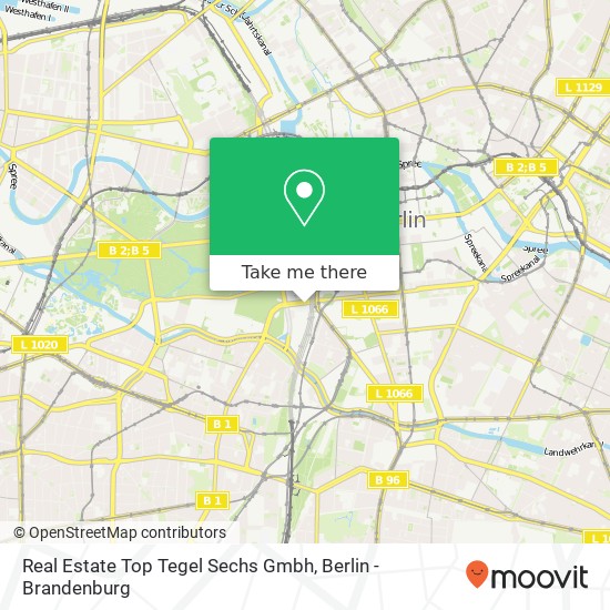 Real Estate Top Tegel Sechs Gmbh map