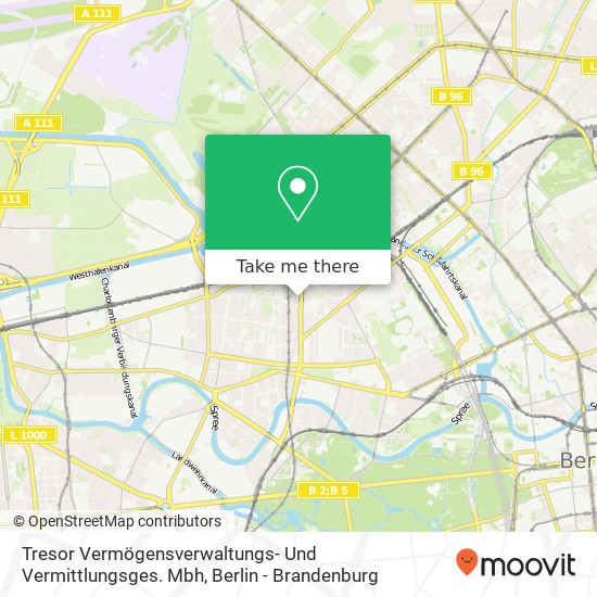 Карта Tresor Vermögensverwaltungs- Und Vermittlungsges. Mbh