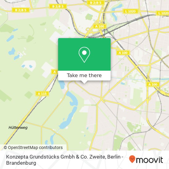 Konzepta Grundstücks Gmbh & Co. Zweite map