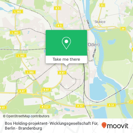 Карта Bos Holding-projektent- Wicklungsgesellschaft Für