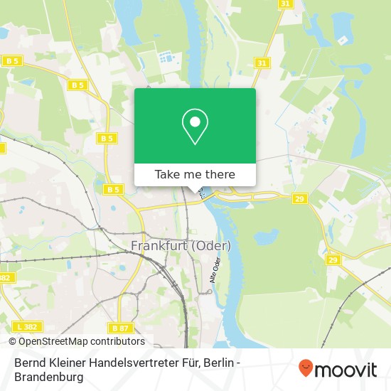 Карта Bernd Kleiner Handelsvertreter Für