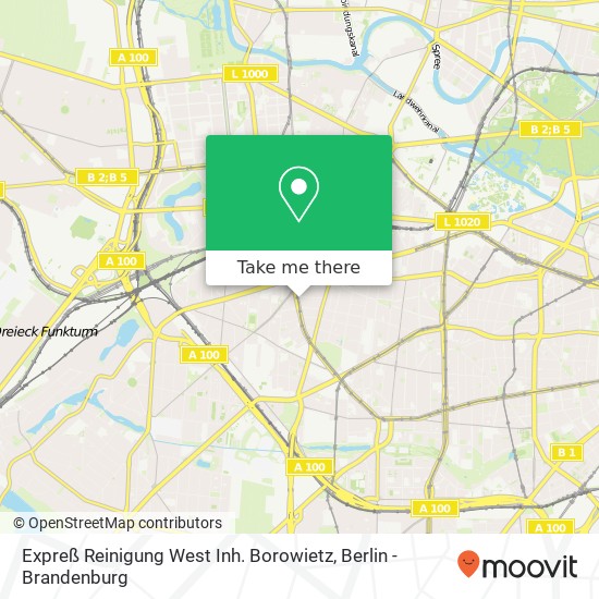 Expreß Reinigung West Inh. Borowietz map