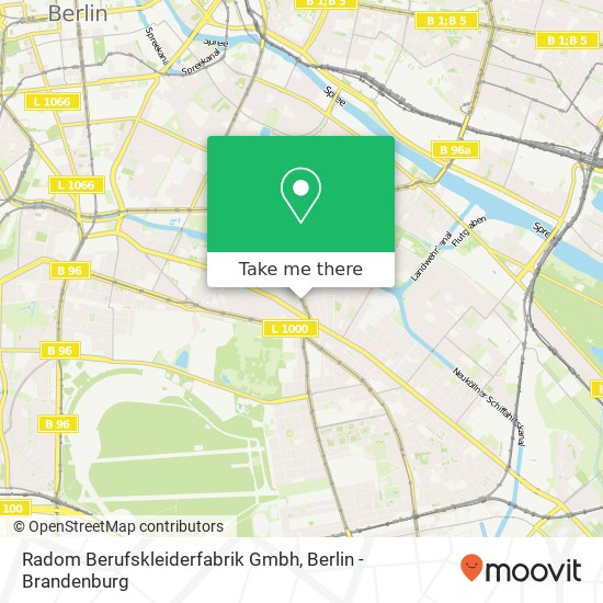 Карта Radom Berufskleiderfabrik Gmbh