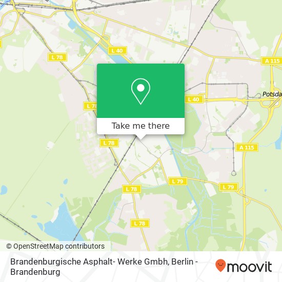 Brandenburgische Asphalt- Werke Gmbh map