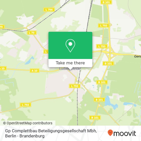 Gp Complettbau Beteiligungsgesellschaft Mbh map