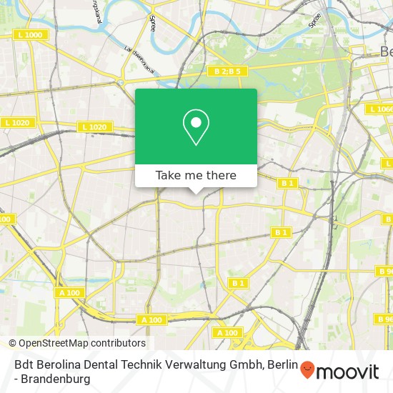 Карта Bdt Berolina Dental Technik Verwaltung Gmbh