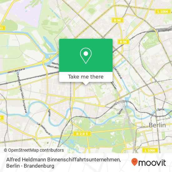 Alfred Heldmann Binnenschiffahrtsunternehmen map