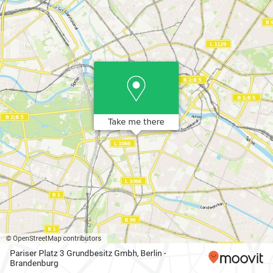 Карта Pariser Platz 3 Grundbesitz Gmbh