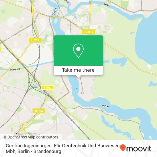 Geobau Ingenieurges. Für Geotechnik Und Bauwesen Mbh map