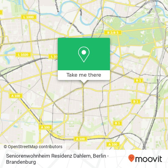 Seniorenwohnheim Residenz Dahlem map